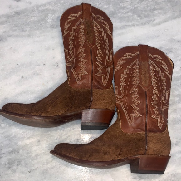 Lucchese Hippo Ranch Hand Boots Size 9 